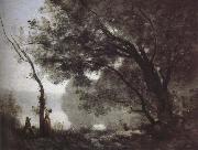 Jean-Baptiste Corot Mott memories Fontainebleau oil painting